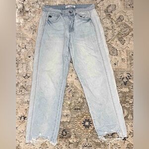 KANCAN Stylish Light Wash mom jeans